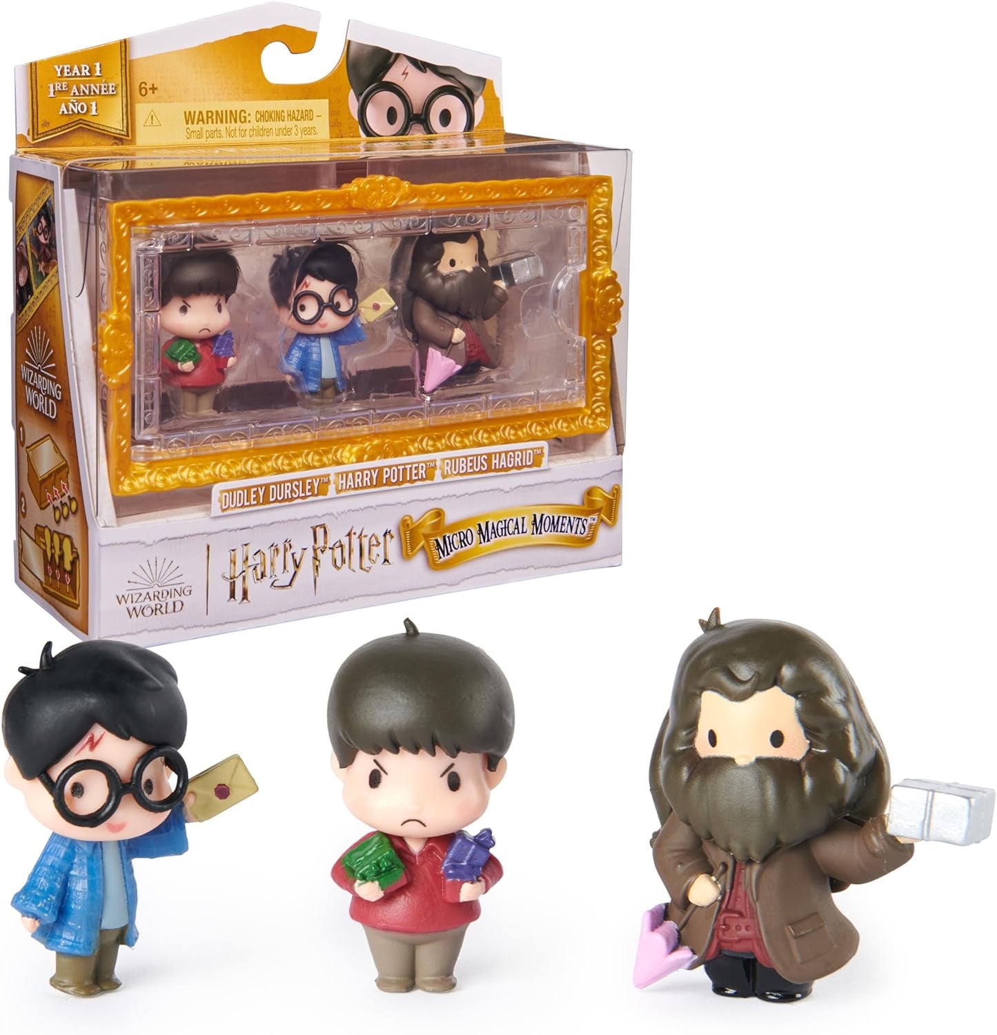 Harry Potter, Micro Magical Moments Year 3 Figure Set with Harry, Stag Patronus, Dementor & Display Case, Kids Toys for Ages 6 and Up